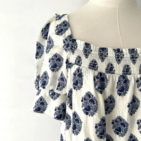 J Crew Smocked Mini Dress Size M - Picture 7 of 10